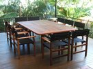 2.4m x 1.4m Table Miami Chairs