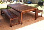 2m x 1m Table Kirra Benches